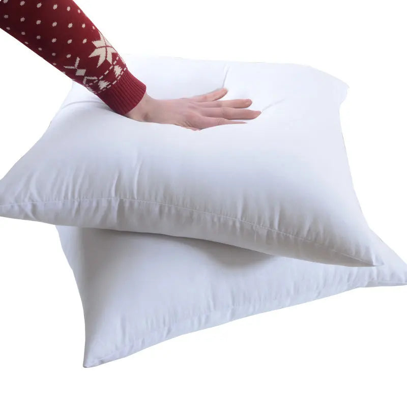 Plush white bed pillow with soft supportive fill