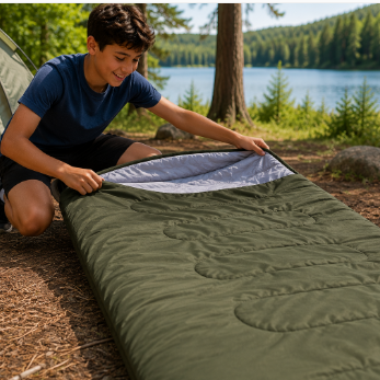 Camping Sleeping Bag – Warm, Comfortable & Perfect for Camp Nights