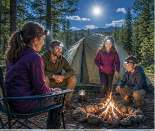 Rechargeable LED Headlamp – Lightweight & Waterproof (No Batteries Needed)