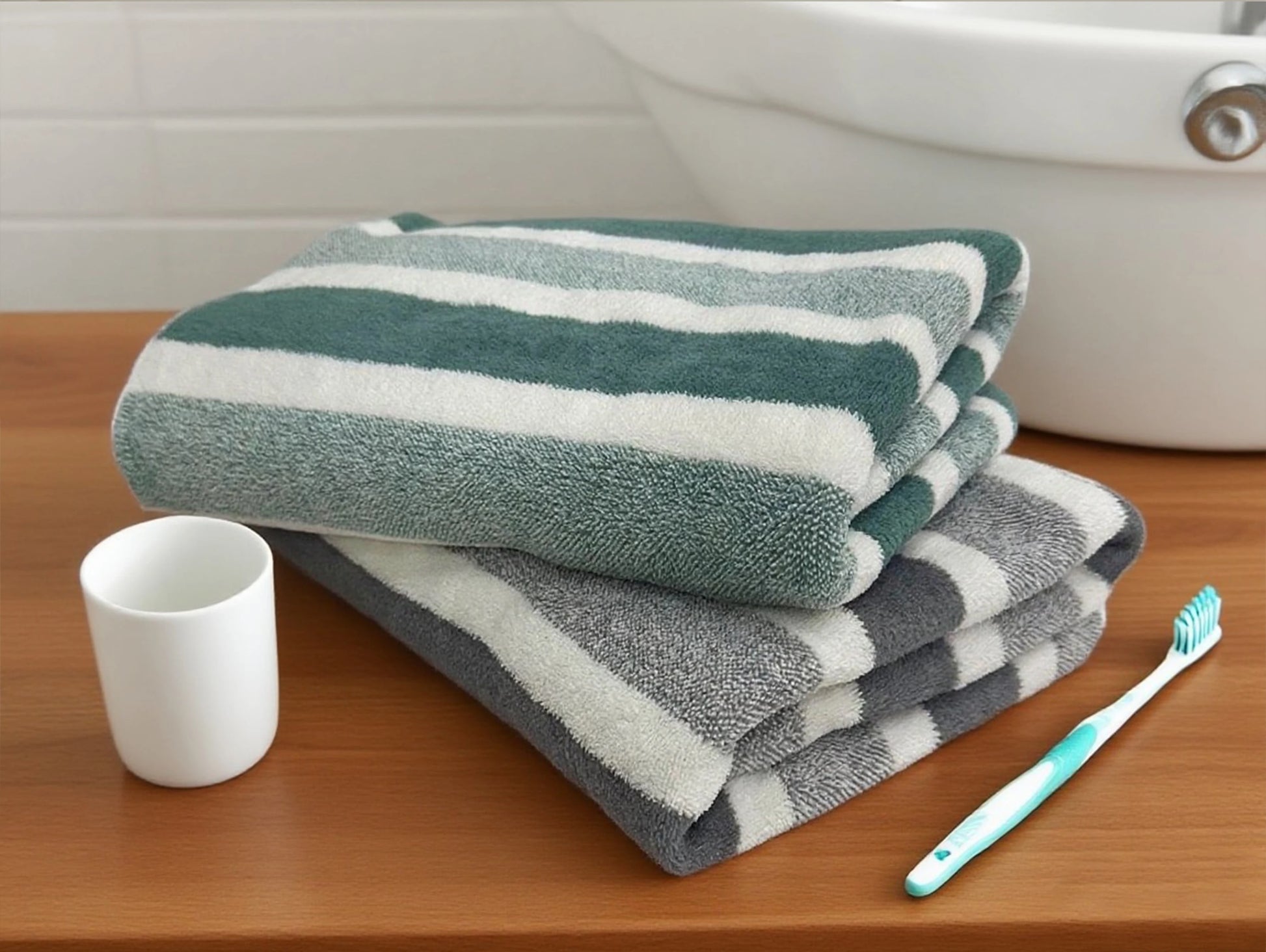 Multiple color options for thick cotton bath towels