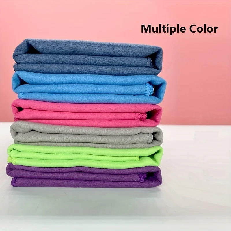 Microfiber travel towel available in multiple colors lightweight and compact