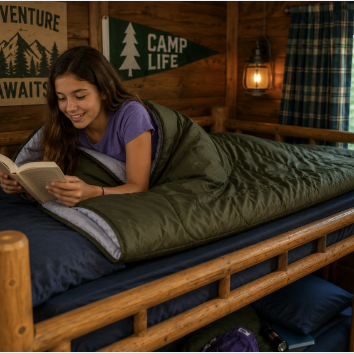 Camping Sleeping Bag – Warm, Comfortable & Perfect for Camp Nights