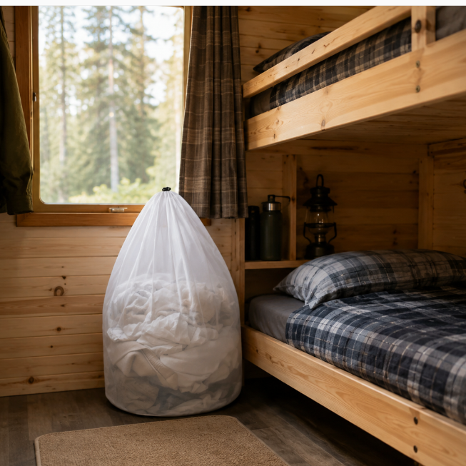 Breathable Laundry Bag for Camp & Travel