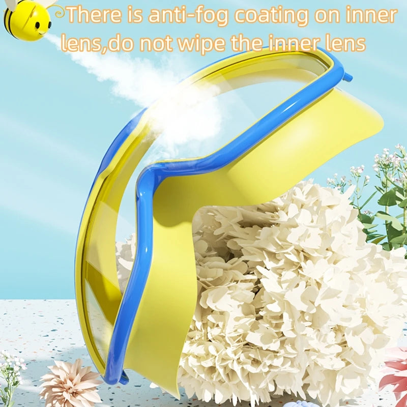 Anti-fog UV protection kids swim goggles for pool and beach use