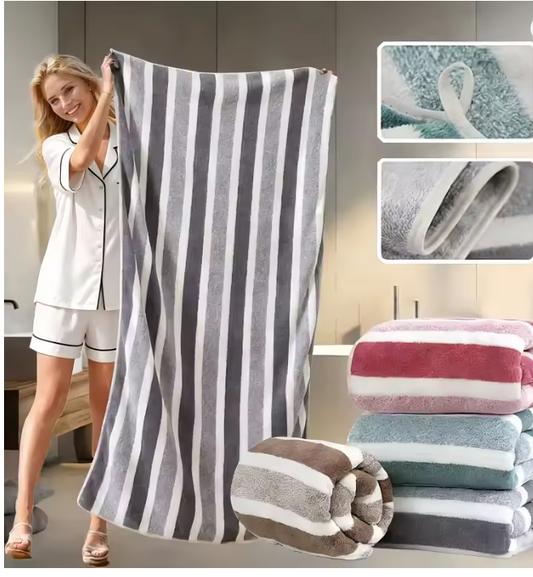 Thick Cotton Bath Towel – Soft , Absorbent & Durable