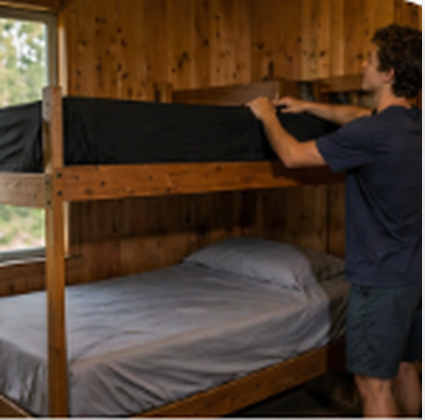 Twin Fitted Sheet – Soft 360° Elastic Sheet for Camp & Bunk Beds