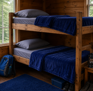 Coral Fleece Blanket – Camp & Travel Ready (Multiple Sizes)