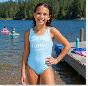 “Camp Ready Girls One-Piece Swimsuit (Ages 8–14)”