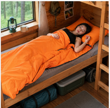 Lightweight Sleeping Bag Liner – Easy Camp Bedding for Youth & Travel | Compact & Washable
